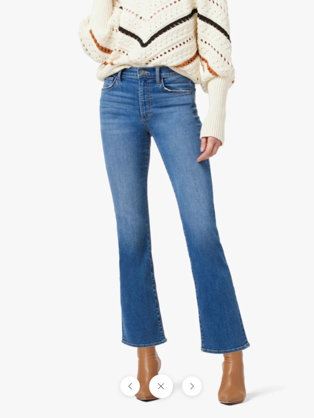 Joe's Jeans The Callie High Rise Cropped Bootcut Flawless Optimist Light Wash